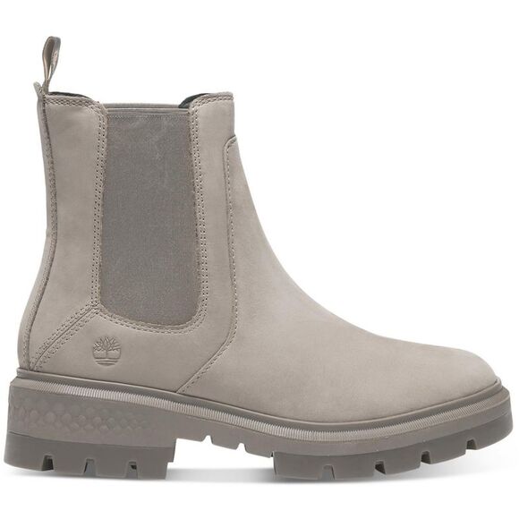 Timberland Womens Cortina Valley Taupe Nubuck Pull On Ankle Boots Boots Used - Picture 2 of 6